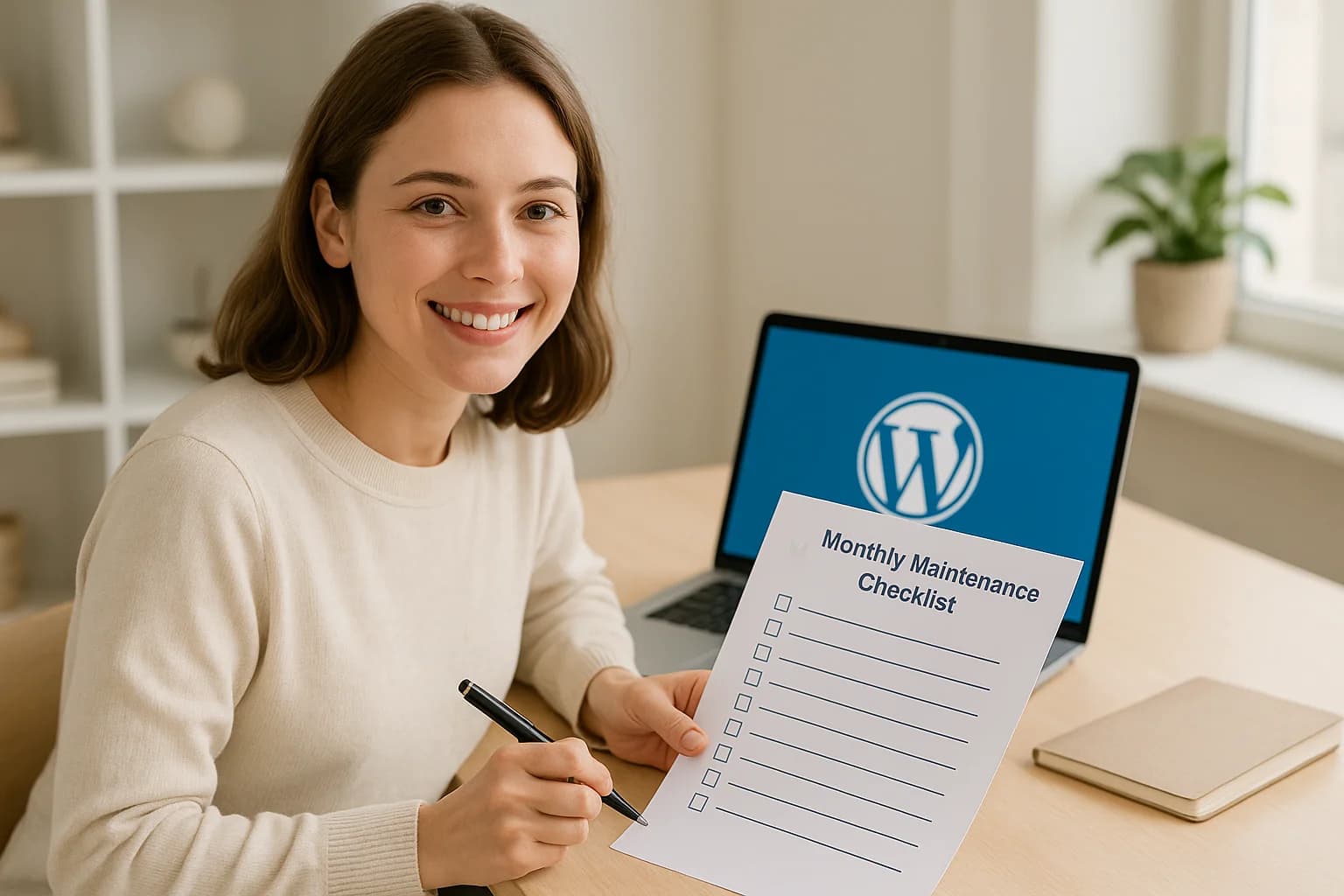 Maintenance mensuelle WordPress facile : checklist pour rester zen