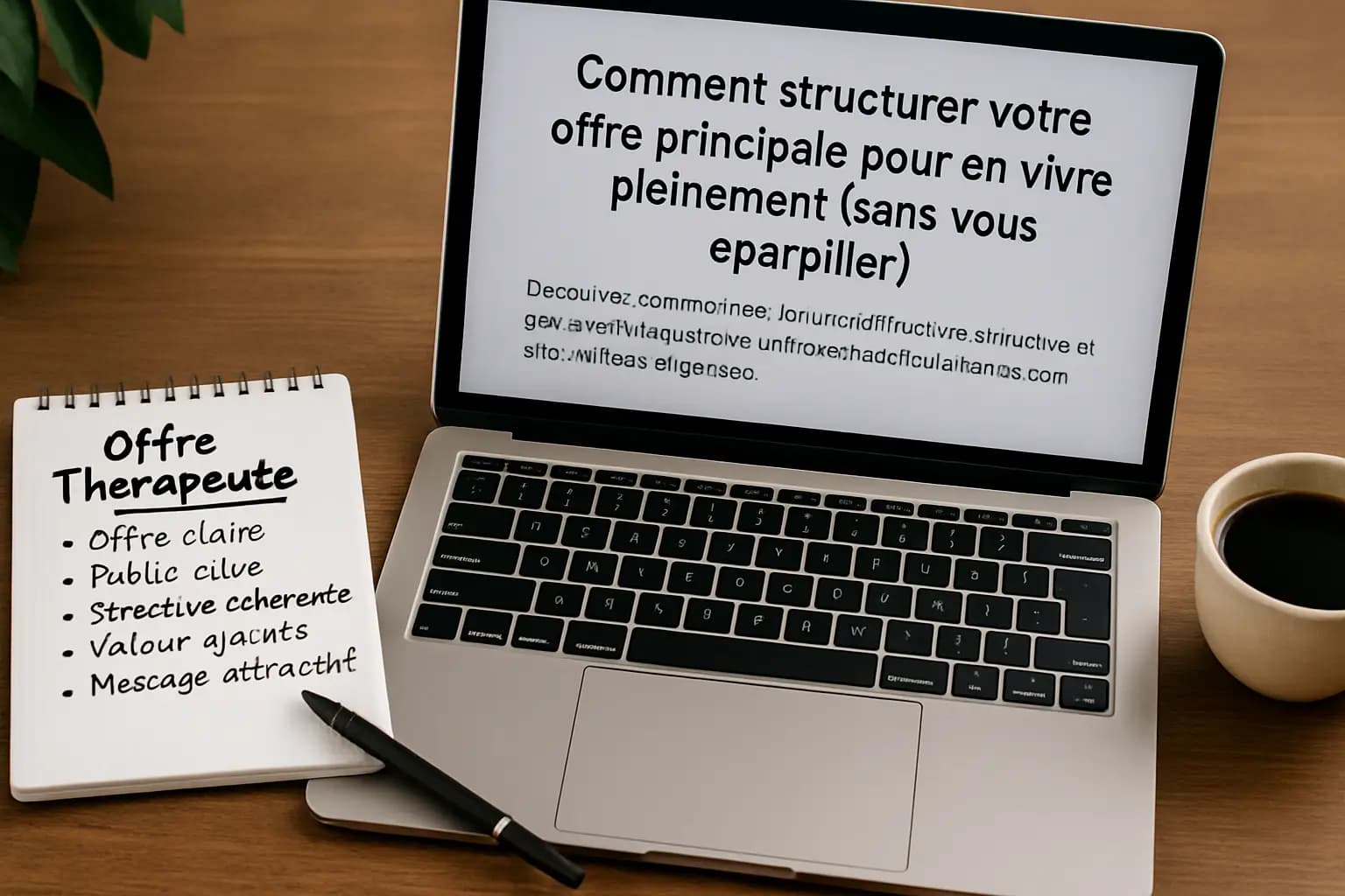 Comment structurer votre offre principale pour en vivre pleinement (sans vous éparpiller)