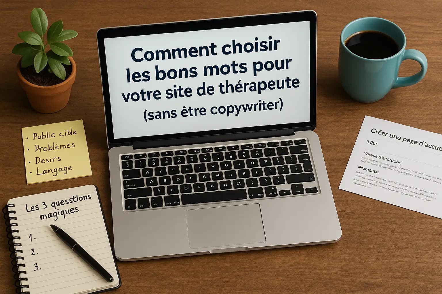 Comment choisir les bons mots pour votre site de thérapeute (sans être copywriter)