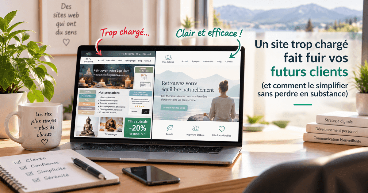Pourquoi un site trop chargé fait fuir vos futurs clients (et comment le simplifier sans perdre en substance)
