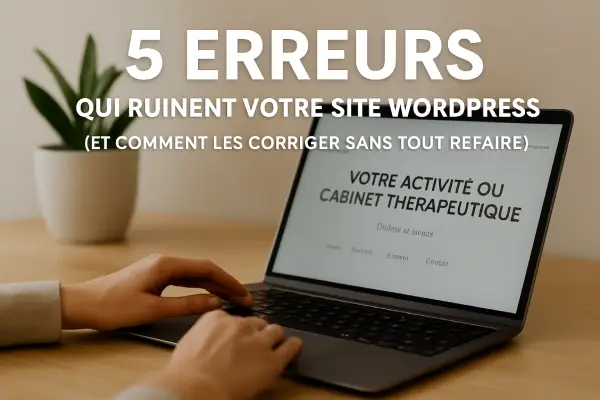 5 erreurs qui ruinent votre site WordPress (et comment les corriger sans tout refaire)